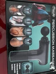 Muscle Massager Gun Deep Percussion Vibrating Tissue 4 Heads 6 Speeds. Fixed Price $30.00.