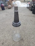 Vintage One Liquid Quart Motor Oil Fill Bottle Master Metal Spout Hazel Atlas. Fixed Price $59.99.
