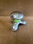 Brookstone Buzz Massager Green And Chrome Tested Works Great. Fixed Price $5.90.
