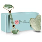 Ysrisny Gua Sha Facial Tools Jade Roller For Face - 2 Piece Set, Green. Fixed Price $15.60.
