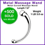 Metal Heavy Duty Curved Back Full Body Trigger Points Pain Relief Massage Wand. Fixed Price $32.00.