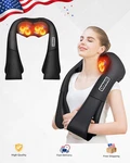 Shiatsu Back Neck And Shoulder Massager With Heat Deep Tissue 3D Kneading Pillow. Fixed Price $25.78.