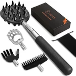 Wovte Extendable Back Scratcher For Women With 11.8 Inch, BLACK(4 Heads). Fixed Price $14.43.