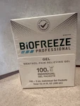 Biofreeze Professional Menthol Pain Relief Gel 100 Packets Back Arthritis. Fixed Price $45.00.