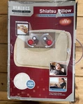 Homedics Therapist Select Shiatsu Massage Ultra Plush Pillow Rotating Heat Tan. Fixed Price $39.99.