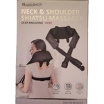 Health Touch Neck & Shoulder Shiatsu Massager W/ Soothing Heat Kneading Black. Fixed Price $24.00.