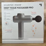 Sharper Image Deep Tissue Percussion Pro Massager With 6 Attachments. Fixed Price $34.52.
