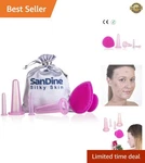 5-PIECE Facial Cupping System For Wrinkles And Cellulite At Home Therapy. Fixed Price $14.49.