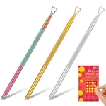 Jiyin 3 Pcs Lottery Ticket Scratcher Tool, Metal Off Multicolor. Fixed Price $10.08.