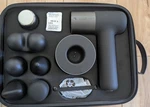 Sharper Image Powerboost Hot Cold Percussion Massager Gun 6 Attachments Case New. Fixed Price $47.95.