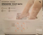 Sharper Image Spahaven Foot Bath Heated With Massage Rollers. Fixed Price $54.99.