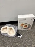 Sharper Image Foot Massager Vibrating With Heat Warmer Slipper. Fixed Price $22.99.