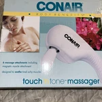 Conair Touch Tone Massager White 5ATTACHMENTS Open Box. Fixed Price $29.71.