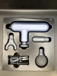Sharper Image Powerboost Move - Mini Percussion Massage Gun Color: Periwinkle. Fixed Price $71.99.