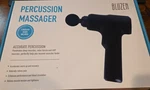 Bluzen Mini Percussion Massager With Carrying Case Black, 4 Heads. Fixed Price $25.00.