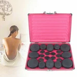Professional Portable Massage Stone Heater Kit With 20 Therapy Hot Rocks Set. Fixed Price $42.26.