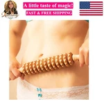 Wood Roller Massager For Body - 15.6 Inch Lymphatic Drainage Manual Sculp.... Fixed Price $37.99.