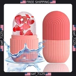 Pink Xhjri Ice Cube Roller Massager For Face & Neck De-puff Soothe Skin. Fixed Price $14.47.