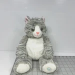 Vibrating Cat Gray & White 14 Inch Plush Stuffed Animal Huggable Massager. Fixed Price $14.95.