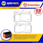 Brake Pads Set Fits Audi Tt Rs 8J3, 8J9 2.5 Front 09 To 14 Brembo 8J0698151M New. Fixed Price $134.78.