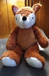 Leader Light Ltd. Medium Brown White Fox Stuffed Animal Vibrating Plush Toy. Fixed Price $15.00.