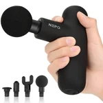 Nepq Mini Massage Gun, Powerful Fascial Portable Deep Tissue Black. Fixed Price $65.99.