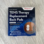 Walgreens Tens Therapy Replacement Back Pads 2 Pack Reusable Electrode Pain. Fixed Price $13.99.