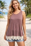 Nwt Grace & Lace Plum Tank Extender With Bottom Cottagecore Feminine. Fixed Price $13.99.