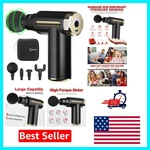 Perfect Gift Mini Massage Gun For Athletes & Parents - Super Quiet With 4 Heads. Fixed Price $27.99.