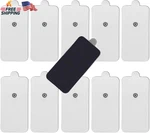 10-PACK Large Tens Electrode Pads 3.5MM Snap Connectors High Conductivity,. Fixed Price $13.98.