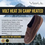 New Volt 3V Black Camp Heated Slippers On Shoes 8/8.5 9/9.5 Women. Fixed Price $89.95.