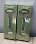 2X Revolution Skincare London Jade Facial Roller Anti Puffing. Fixed Price $12.99.
