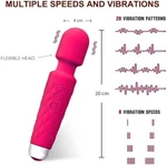 6" Personal Multi Speed Neck Full Body Wand Massager Vibrator For Women. Fixed Price $15.00.