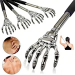 Extendable Back Scratcher Stainless Steel Skeleton Hand Telescopic Itch Relief. Fixed Price $11.69.