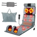 Heated Massage Mat Gray Red Light Therapy Vibration Full Body Foot Neck Modes. Fixed Price $85.00.