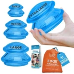 Silicone Cupping Therapy Set Professional Massage 4 Piece Assortment, Blue. Fixed Price $51.46.