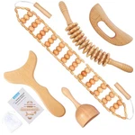 Xokocli 5-IN-1 Wood Therapy Tools Lymphatic Drainage Massager 5PCS. Fixed Price $38.99.