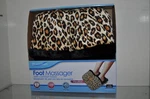 Health Touch Foot Massager With Vibration Leopard Print Plush Comfort Fabric-nib. Fixed Price $16.99.