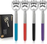 (4-PACK) Extendable Back Scratchers Metal Claws With Telescopic Rubber Handles. Fixed Price $14.03.