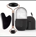 Ice Roller & Gua Sha Facial Massage Set Puffiness, Jawline, Skin Care Tool. Fixed Price $11.99.