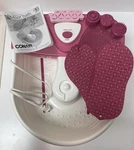 Conair FB27 Pink/white Foot Spa Bubbles And Heat - All Pieces Included. Fixed Price $26.99.