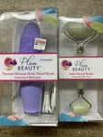 Plum Beauty Jade Quartz Facial Roller & Silicone Thermal Sonic Brush. Fixed Price $17.99.