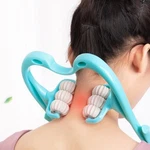 Multifunctional Six-wheel Neck Massager Roller For Pain Relief And Relaxation. Fixed Price $8.69.