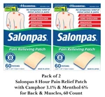 Salonpas Pain Relieving Patches 120 Count For Back Joints, Muscles, Parche 8HR. Fixed Price $18.49.