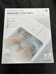 Sharper Image Spahaven Foot Bath Heated With Massage Rollers & Led Display. Fixed Price $29.99.