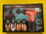 Finelife Percussion Massager Muscle Rehabilitation Gun 6 Speeds 4 Heads Red 25. Fixed Price $25.99.