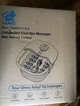 Cango Foot Spa Bath Massager With Heat Bubbles And Vibration MM-19D-001. Fixed Price $60.00.