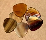 Custom House Hand Crafted Buffalo Horn Guitar Pick 6 Pack. Fixed Price $17.95.