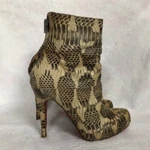 Christian Louboutin Ariella Talon Water Snake Platform Python Stiletto Booties. Fixed Price $408.00.