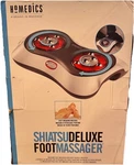 Homedics Deluxe Shiatsu Foot Massager W/ Heat Therapeutic Kneading Rolling Ball. Fixed Price $34.99.